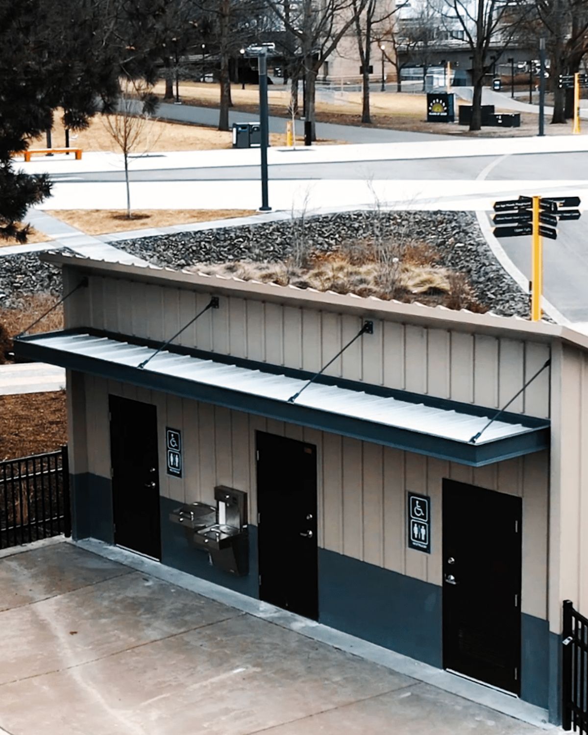 Finished pre-designed canopy installation project