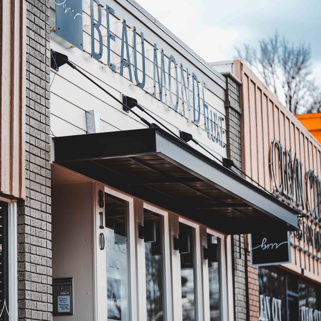 Aluminum C-Channel Canopy Commercial Storefront