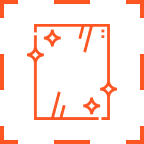 Powder-Coated Finish Icon — Vestis The image shows a powder-coating spray icon symbolizing surface finishing used in Vestis Architectural Products and Architectural Systems.