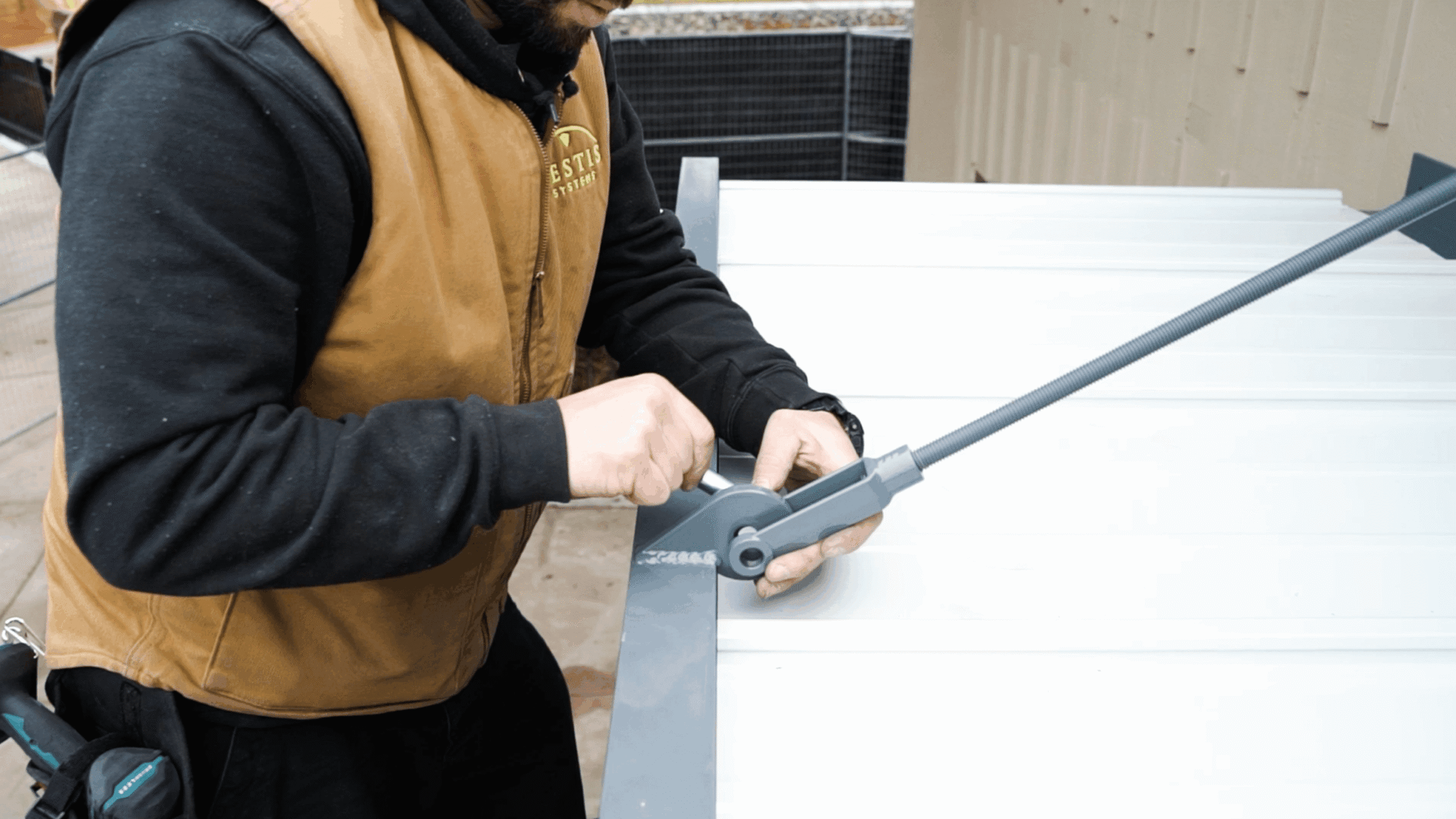 connecting tie rod to aluminum canopy pacman connecting tie rod to aluminum canopy pacman