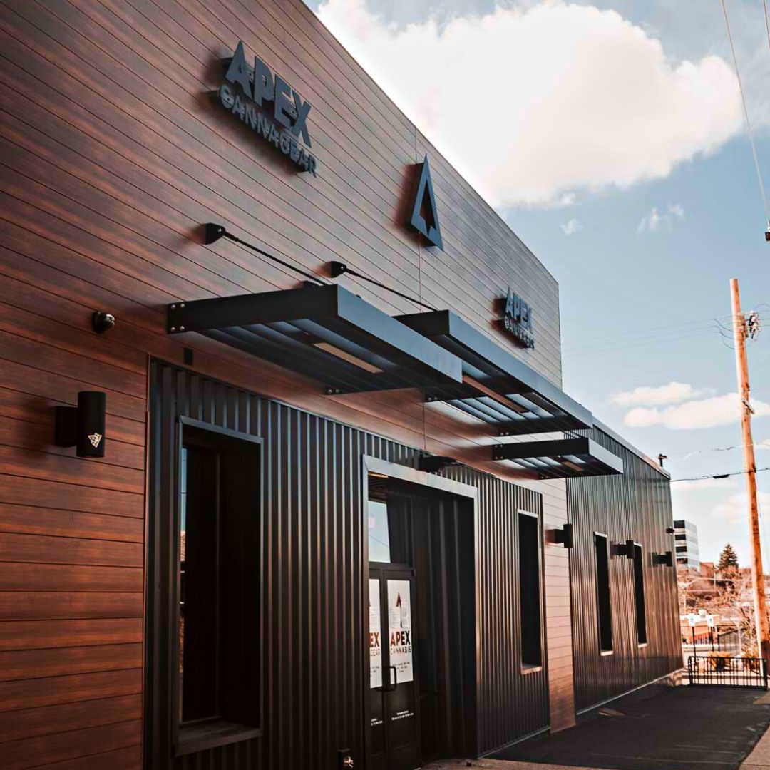 Custom Commercial Louvered Sunshade Storefront