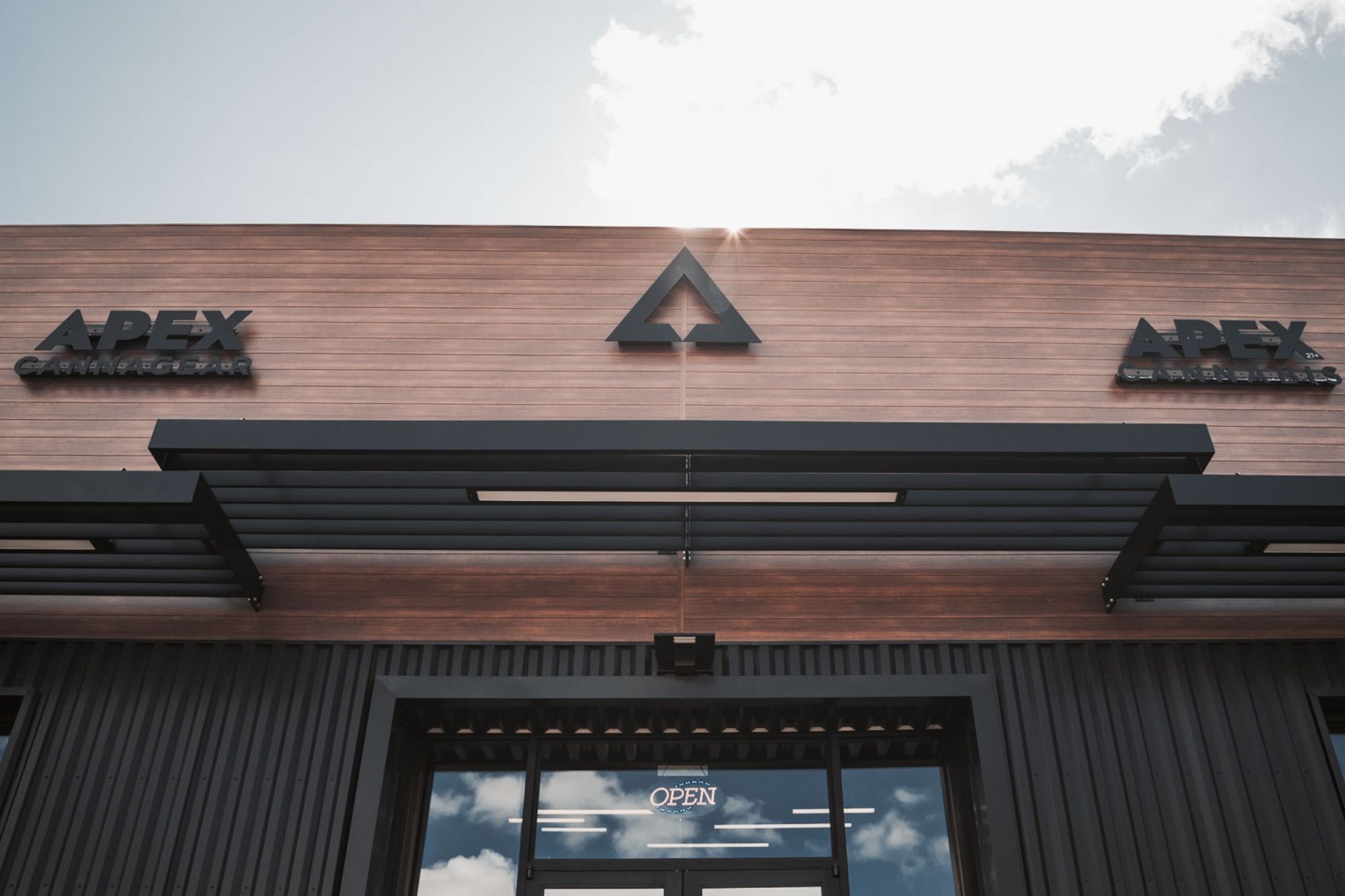 storefront louvered sunshades